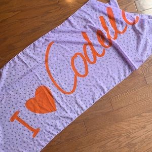 I Heart Codello Star Print Lavender & Orange Lightweight Scarf